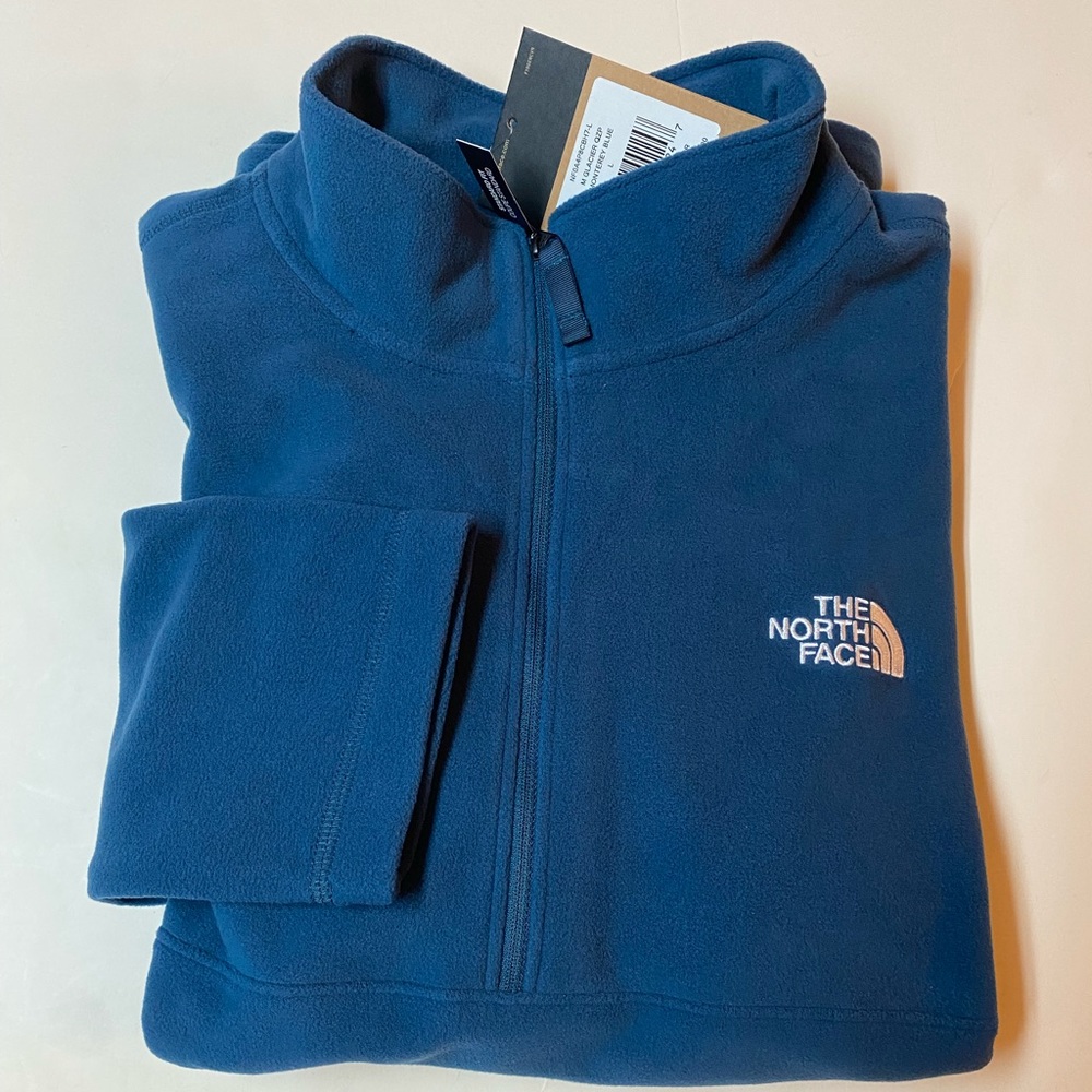 Men’s The North Face 100 Glacier 1/4 Zip Fleece Blue
